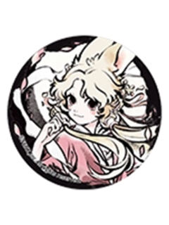 小玉园形马口铁徽章-神仙同游系列