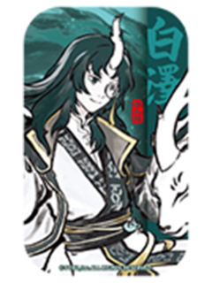 白泽方形马口铁徽章-神仙同游系列