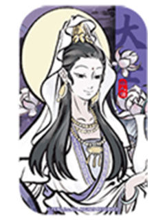 大士方形马口铁徽章-神仙同游系列