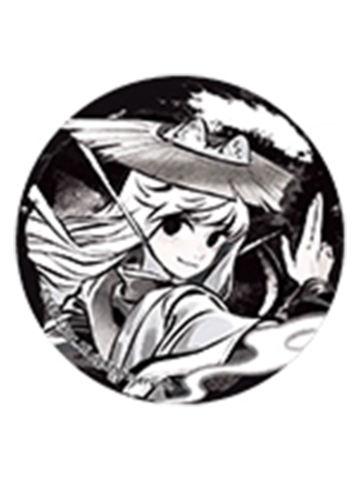 九月园形马口铁徽章-神仙同游系列