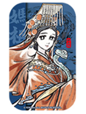 妈祖方形马口铁徽章-神仙同游系列