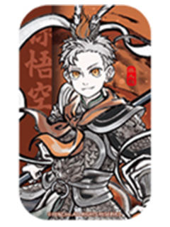 孙悟空方形马口铁徽章-神仙同游系列