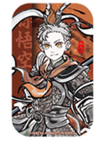 孙悟空方形马口铁徽章-神仙同游系列