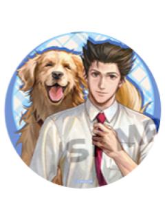 成步堂龙一1-谷子熊动物系列徽章