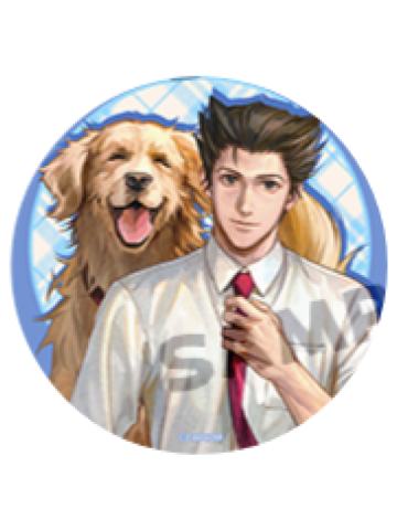 成步堂龙一1-谷子熊动物系列徽章