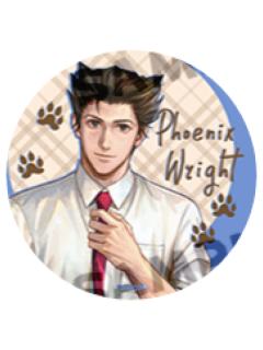 成步堂龙一2-谷子熊动物系列徽章