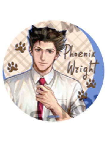 成步堂龙一2-谷子熊动物系列徽章