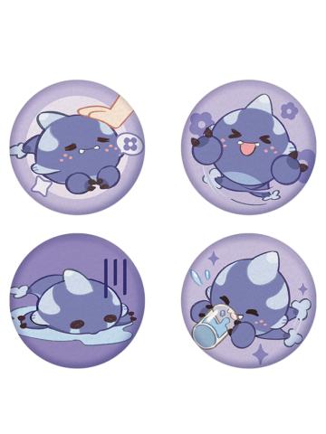 陆景和-绒绒日常系列Q版mini毛绒徽章套组