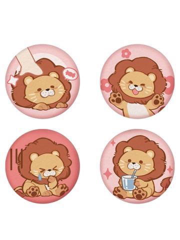 左然-绒绒日常系列Q版mini毛绒徽章套组