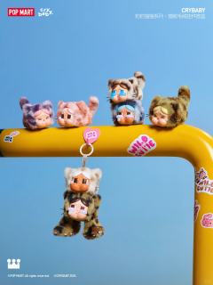 豹豹猫猫系列搪胶毛绒挂件