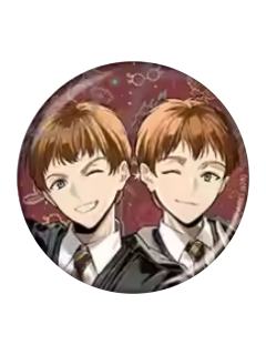 乔治·韦斯莱&弗雷德·韦斯莱-分院帽单色背景吧唧