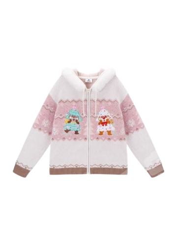 奇奇蒂蒂针织开衫-25上迪圣诞圆舞曲系列