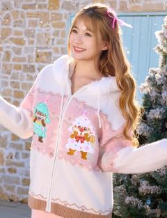 奇奇蒂蒂针织开衫-25上迪圣诞圆舞曲系列