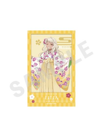 西条莉莉娅B写真卡-新年快闪店袴ver.