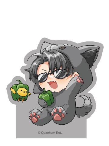 黑瞎子亚克力冰箱贴-小兽仔系列