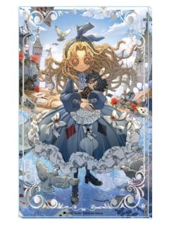 小女孩-仙境漫游系列亚克力流沙摆件