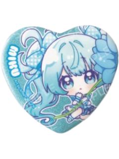 初音未来-复古花漾快闪心形吧唧