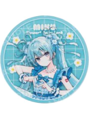 初音未来-复古花漾快闪杯垫