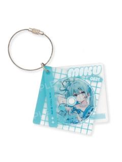 初音未来-复古花漾快闪CD挂件