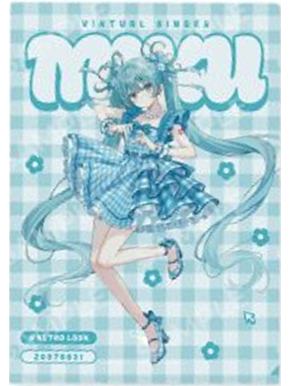 初音未来-复古花漾快闪文件夹