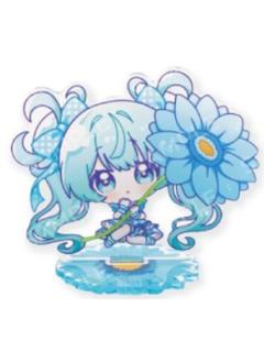 初音未来-复古花漾快闪迷你立牌