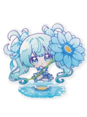 初音未来-复古花漾快闪迷你立牌