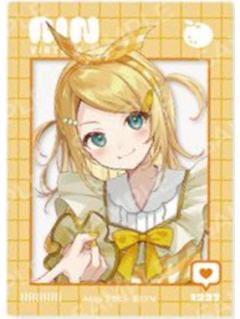 镜音铃-复古花漾快闪贴纸