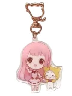 暖暖&大喵-亚克力钥匙扣