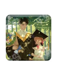 毕业典礼方形马口铁徽章-广播剧第一期系列周边
