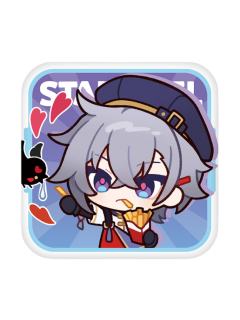 貊泽AQ版表情包马口铁徽章-美味齐享系列