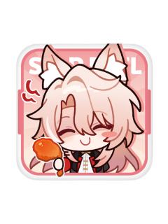 椒丘BQ版表情包马口铁徽章-美味齐享系列