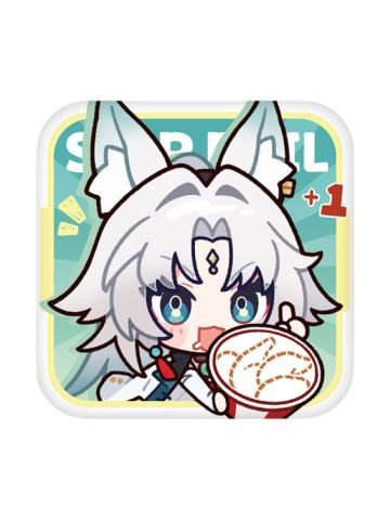 飞霄AQ版表情包马口铁徽章-美味齐享系列