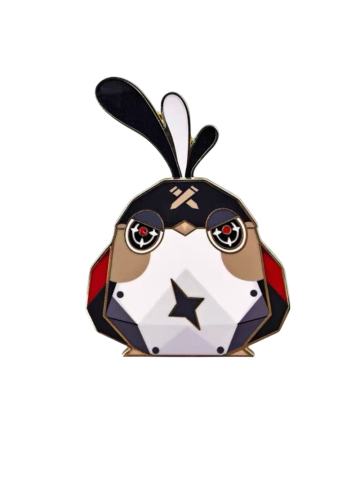 波提欧小鸟-叽米的会客室系列金属徽章