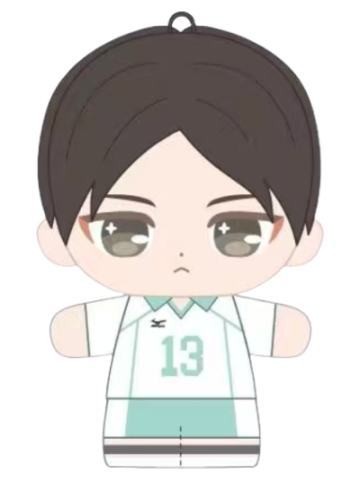 国见英-站姿迷你Q版队服毛绒玩偶