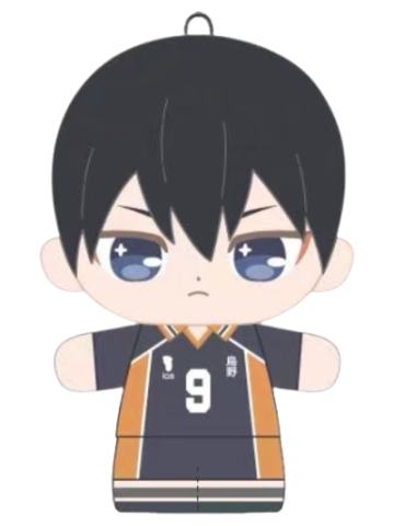 影山飞雄-站姿迷你Q版队服毛绒玩偶