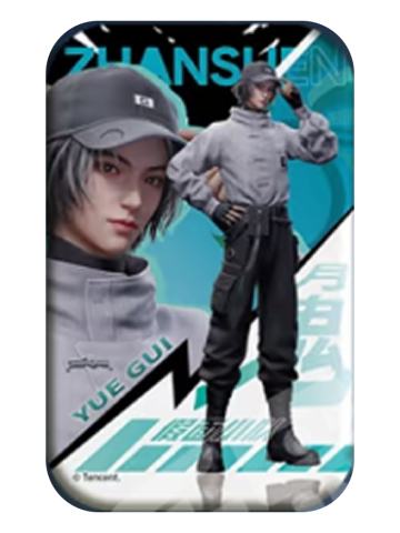 月鬼金属徽章-黯夜守望假面小队系列