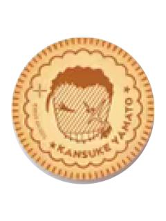 大和敢助饼干造型徽章-广博M28食玩系列