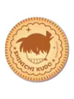 工藤新一饼干造型徽章-广博M28食玩系列