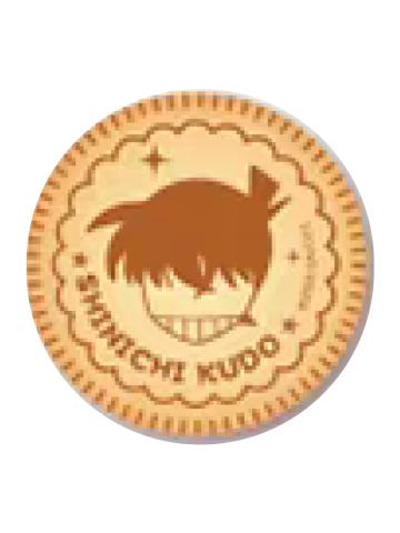 工藤新一饼干造型徽章-广博M28食玩系列