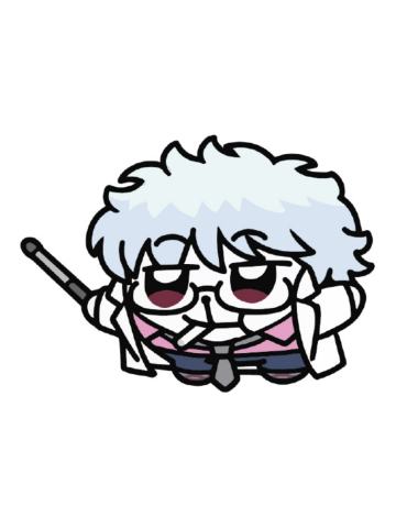 坂田银时毛绒玩偶-3年Z班银八老师快闪奇米蛋联动