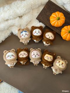 毛绒挂件-毛茸茸季小熊头套系列