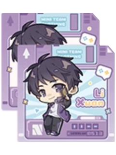 李轩拍立得透卡套组-mini队服系列