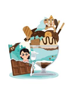 沁爽！薄巧巴菲杯立牌-亚克力谷美第二弹