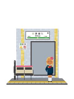 下一站涩谷立牌-亚克力谷美第二弹