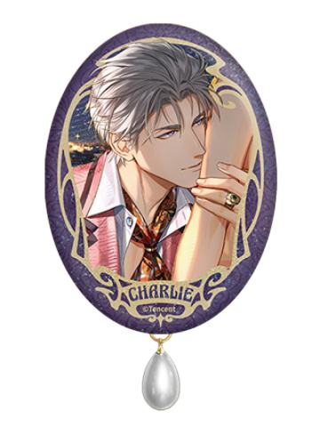 查理苏彩碎珠宝吊坠徽章-银海一梦系列