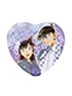 工藤新一&毛利兰(隐藏款)心形吧唧-广博M28食玩系列