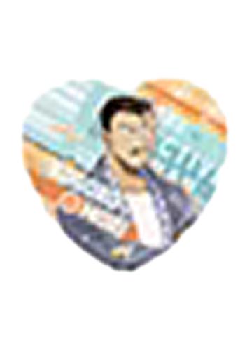 毛利小五郎心形吧唧-广博M28食玩系列