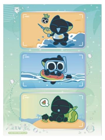 罗小黑(特殊款)-夏日大作战系列纸夹相卡