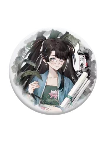 折枝马口铁徽章-枕梦山河系列