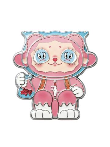 呐嘢兔不焦虑金属徽章